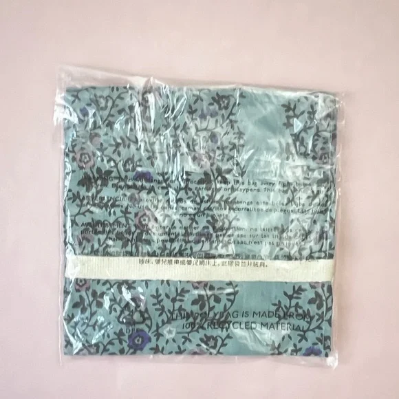$25 or FREE Gentle Teal Madewell Organic Cotton Scarf Kerchief Floral Bandana - Picture 5 of 10